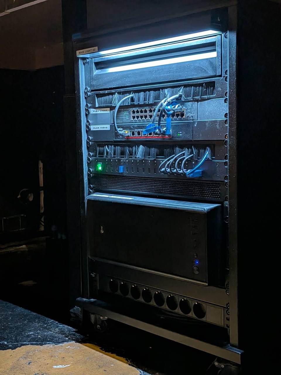 Seconde baie réseau, brassage et VLAN séparés
